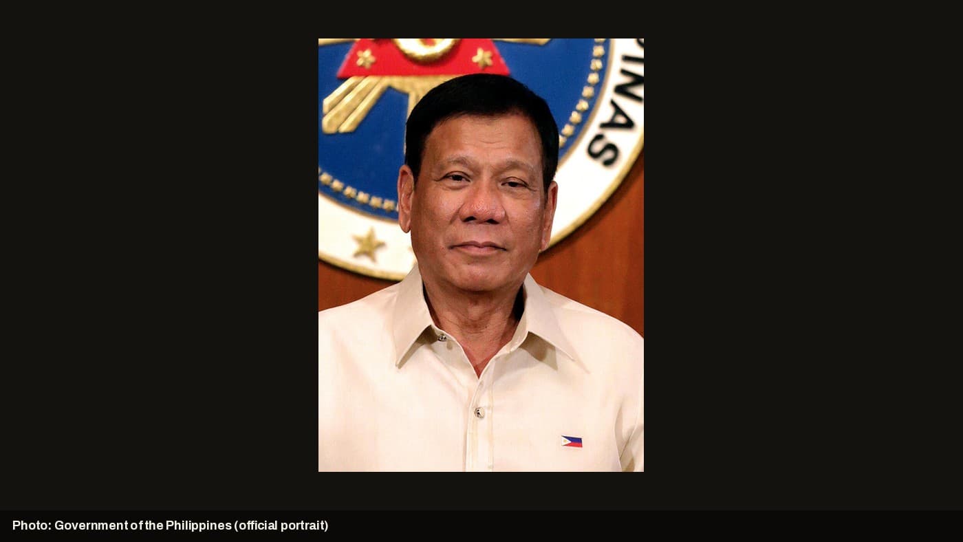 Official portrait of former Philippine president Rodrigo Duterte.