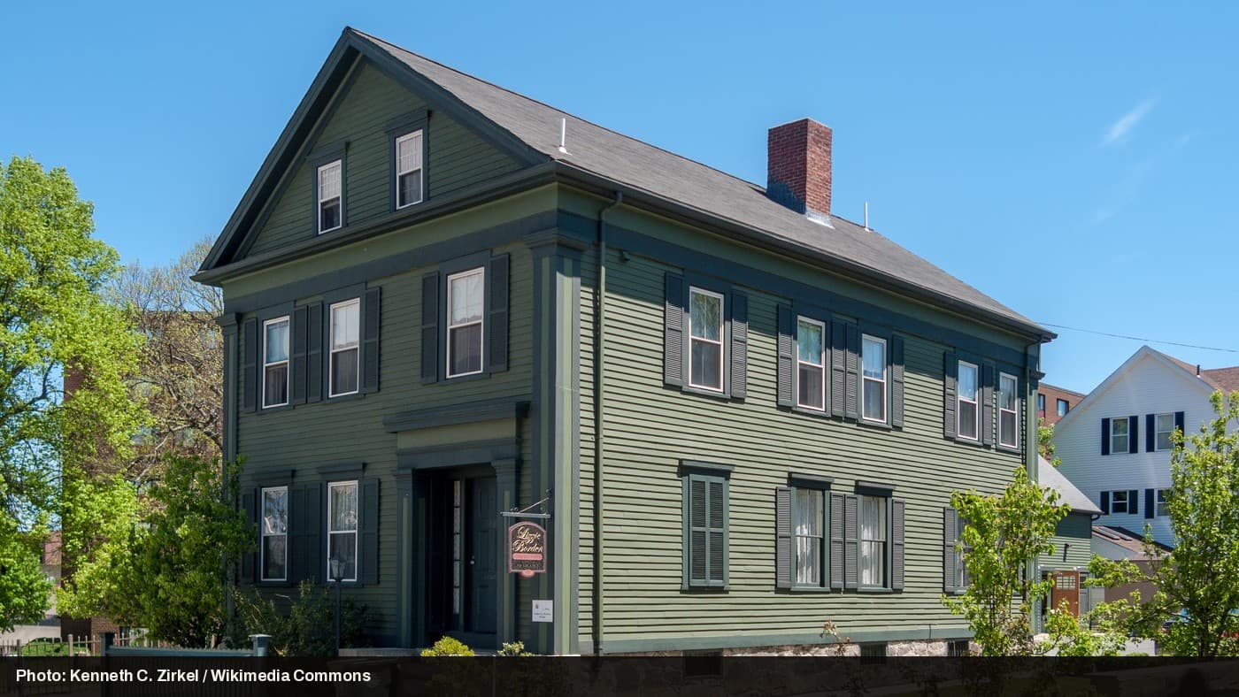 The Lizzie Borden House in Fall River, Massachusetts, where the 1892 killings took place.