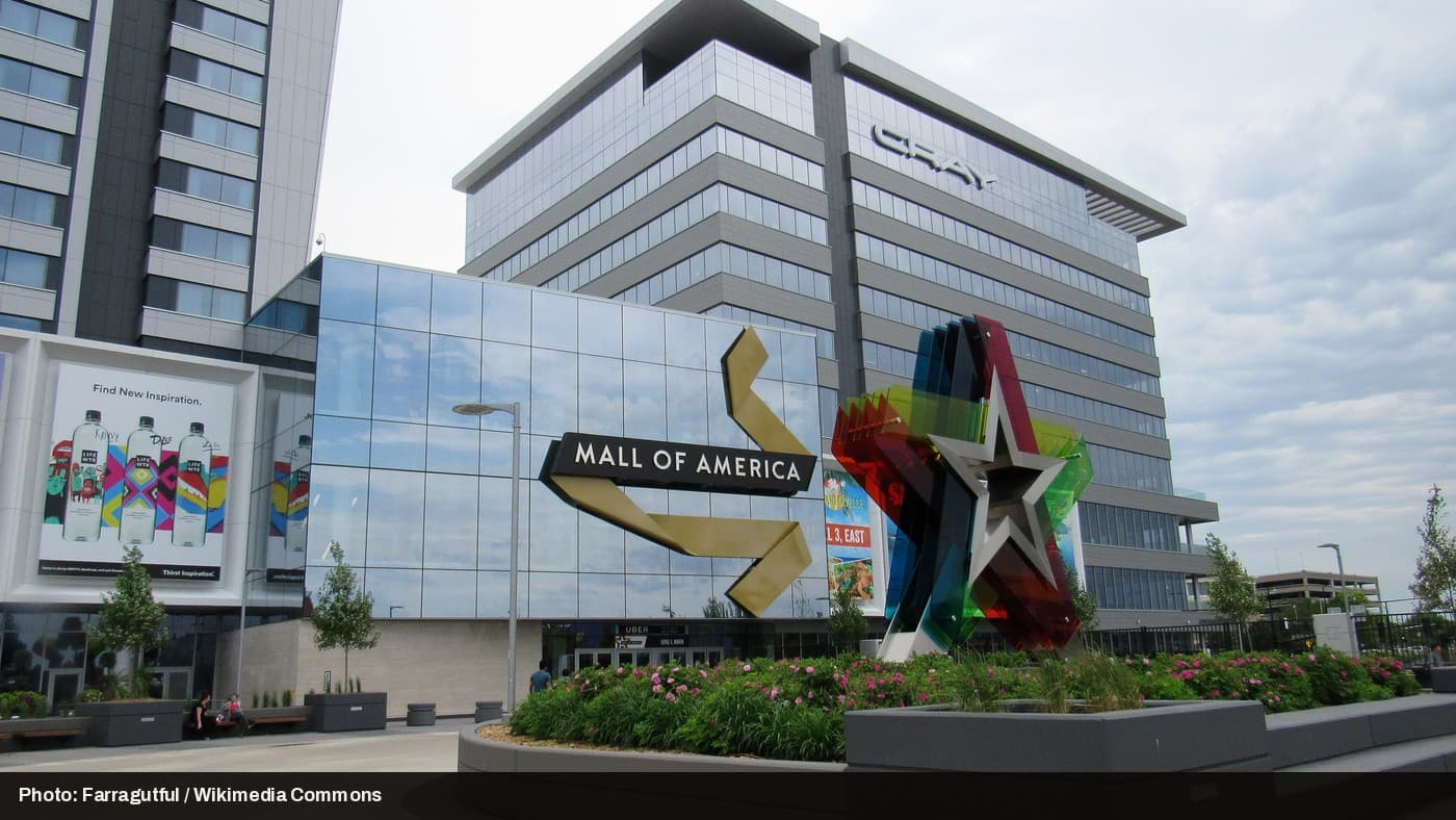 The Mall of America in Bloomington, Minnesota.