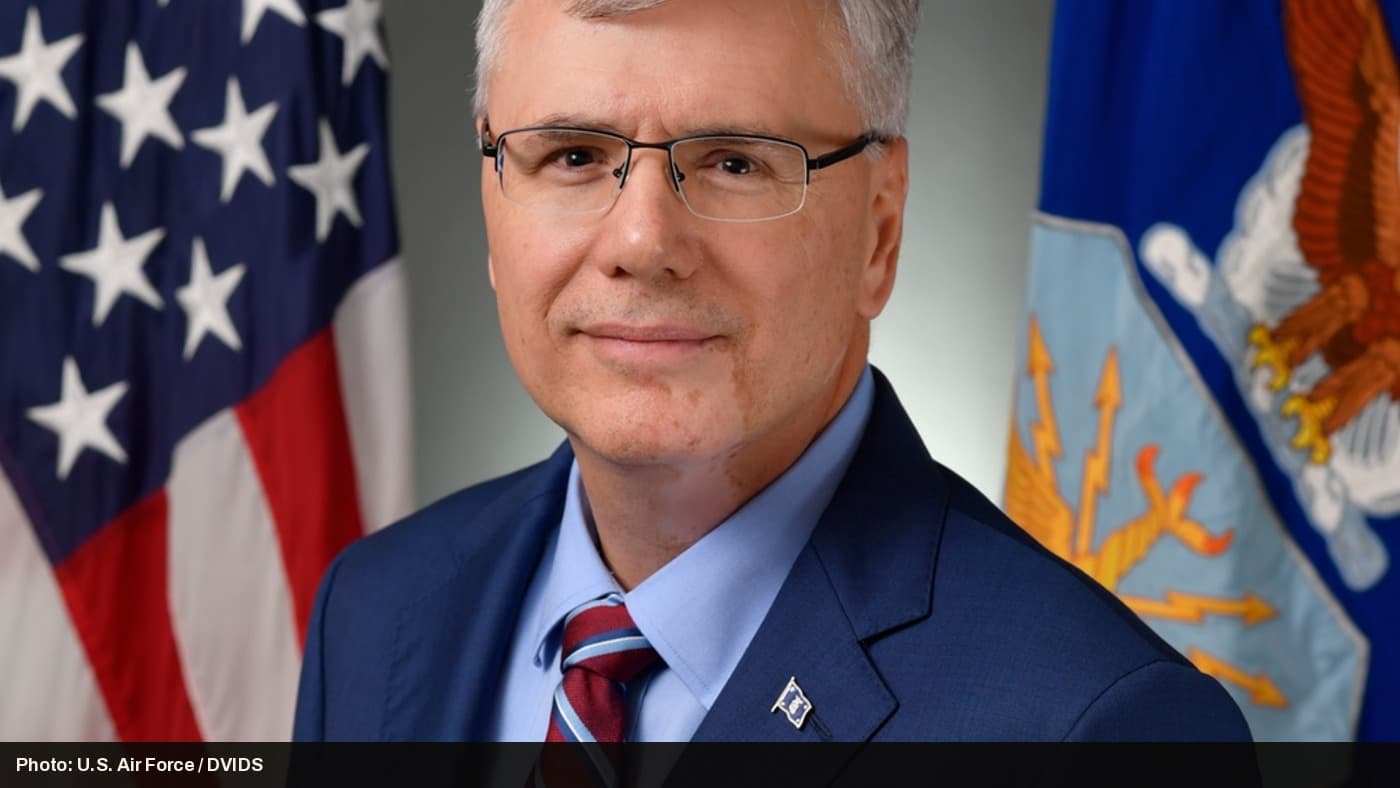 U.S. Air Force Secretary Dr. Troy Meink, official portrait.