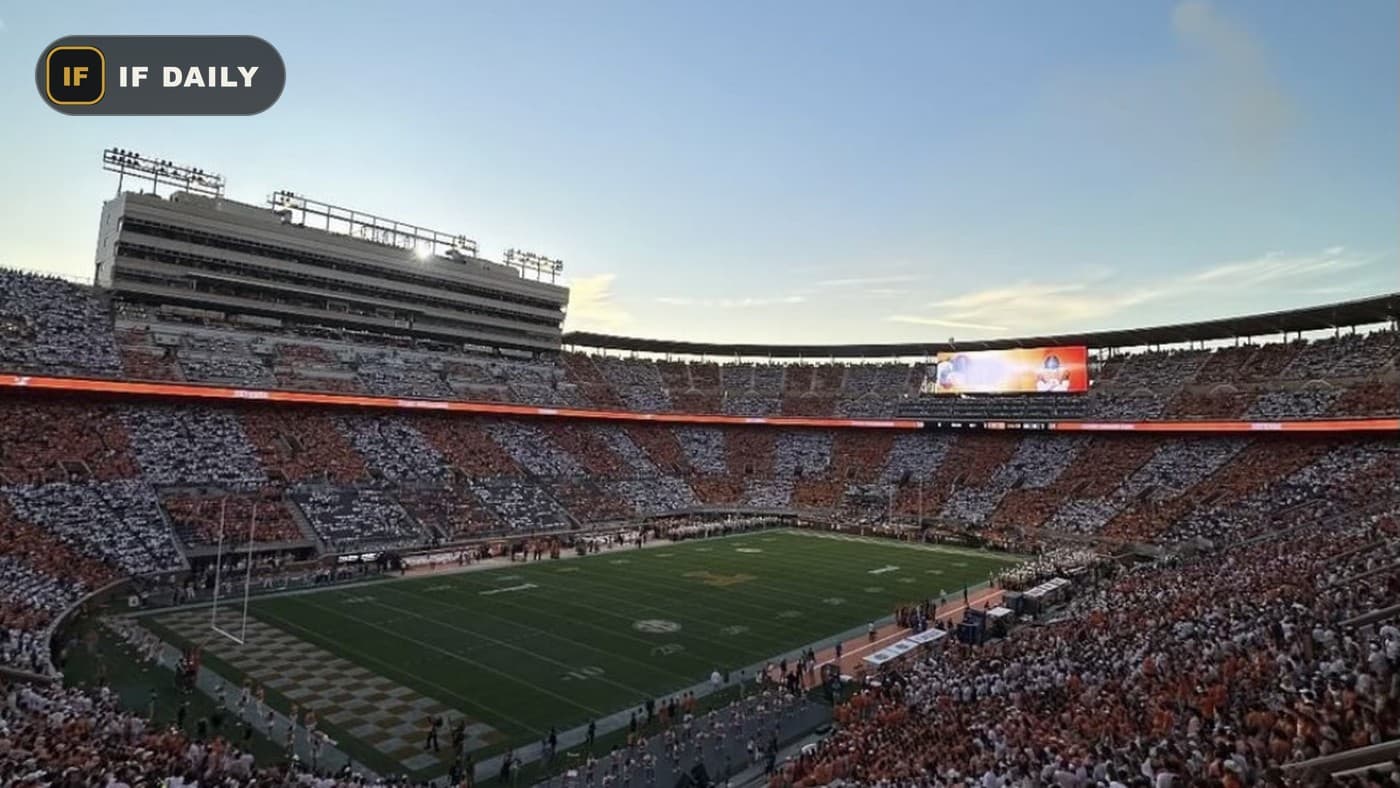 Neyland Stadium packed with fans for the Tennessee-Texas game