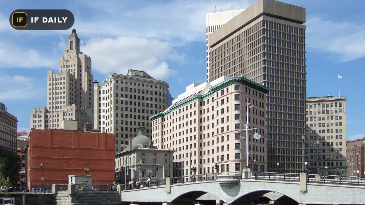 Downtown Providence, Rhode Island. Illustration, not from the scene.
