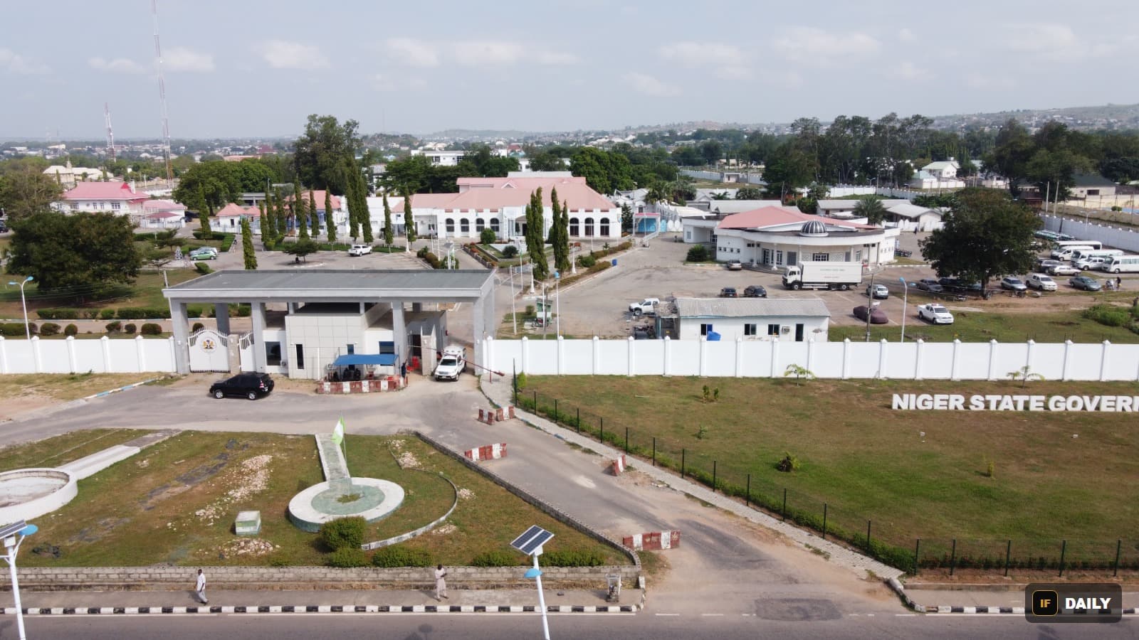 Aerial view of the Niger State Government House compound in Minna, Nigeria