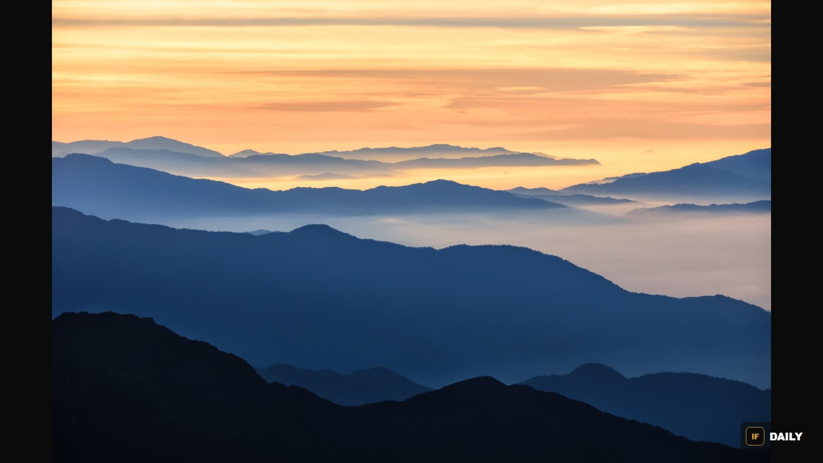 Layered Himalayan mountain ridges at sunset in Langtang National Park, Nepal, near the disaster area