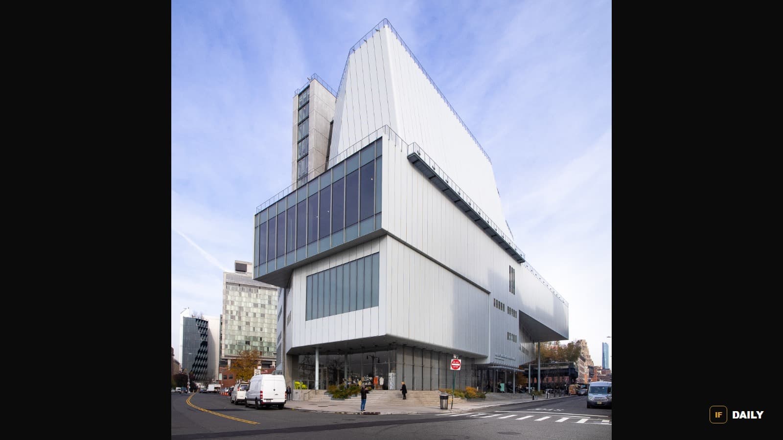Exterior of the Whitney Museum of American Art in New York City