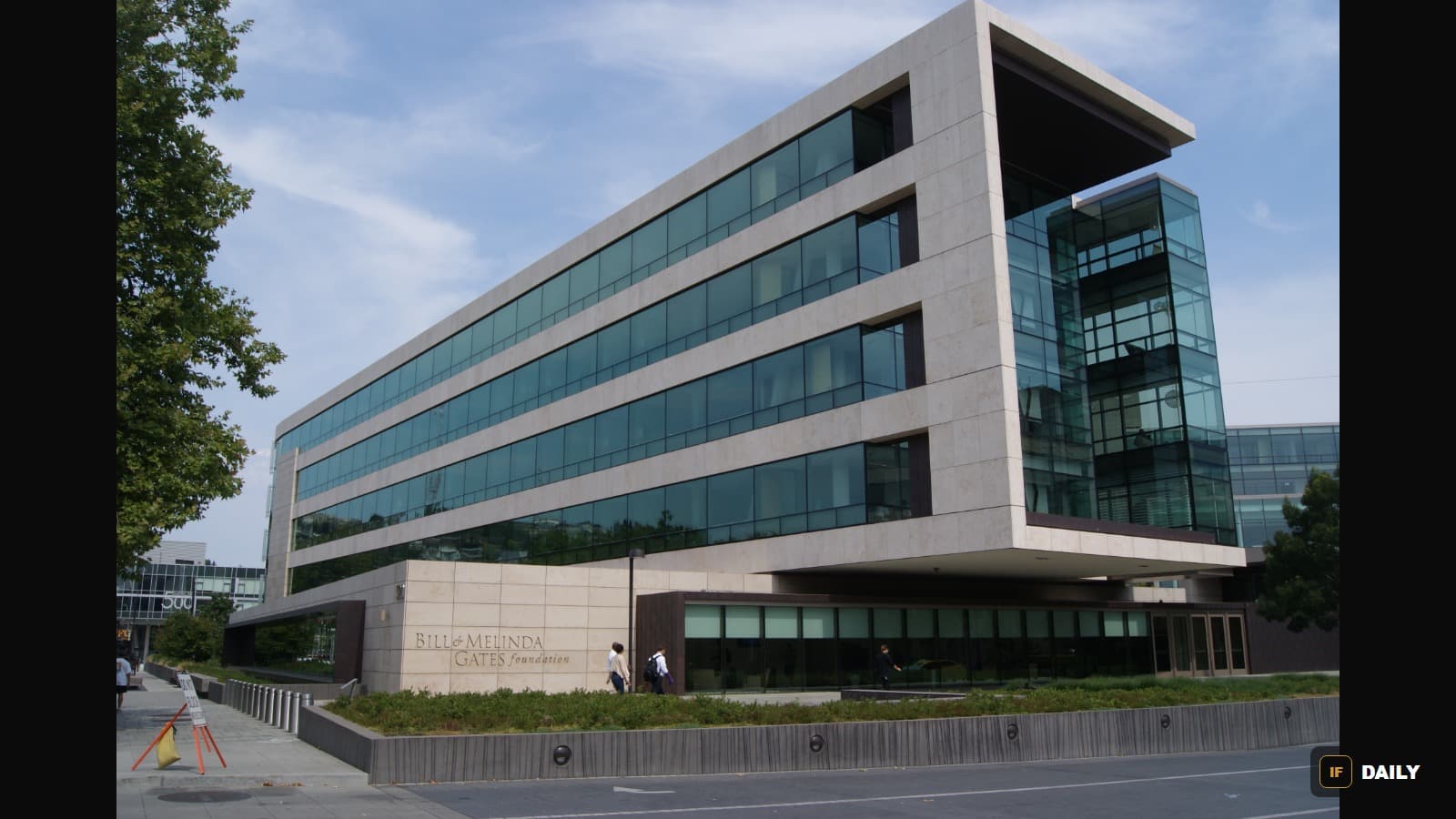 The Bill & Melinda Gates Foundation headquarters building in Seattle, Washington