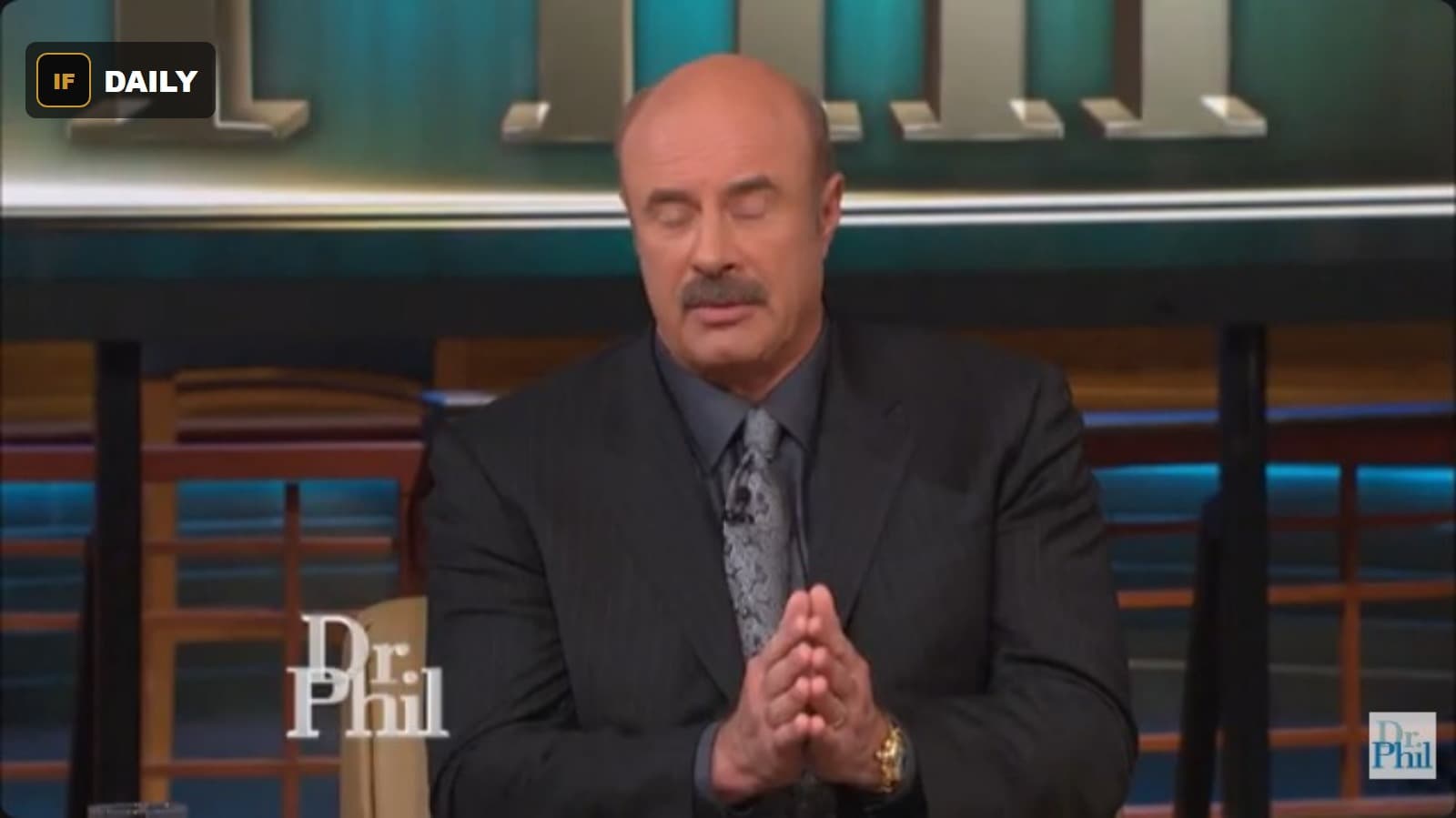Dr. Phil on set during the segment about Dean Cage and Loretta Zilinger