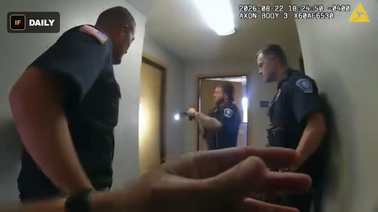 Bodycam footage of Greenville, Ohio police officers entering a residence, August 22, 2026