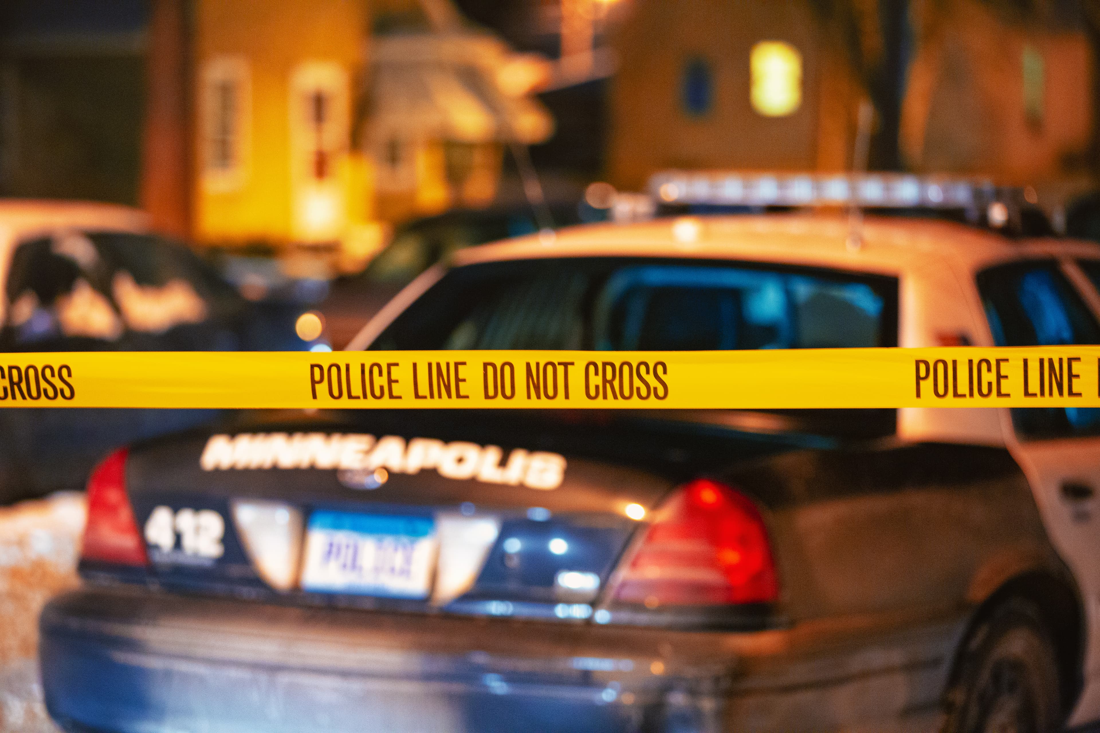 Police tape at a crime scene (file photo, Minneapolis Police Department — not the Georgia incident)