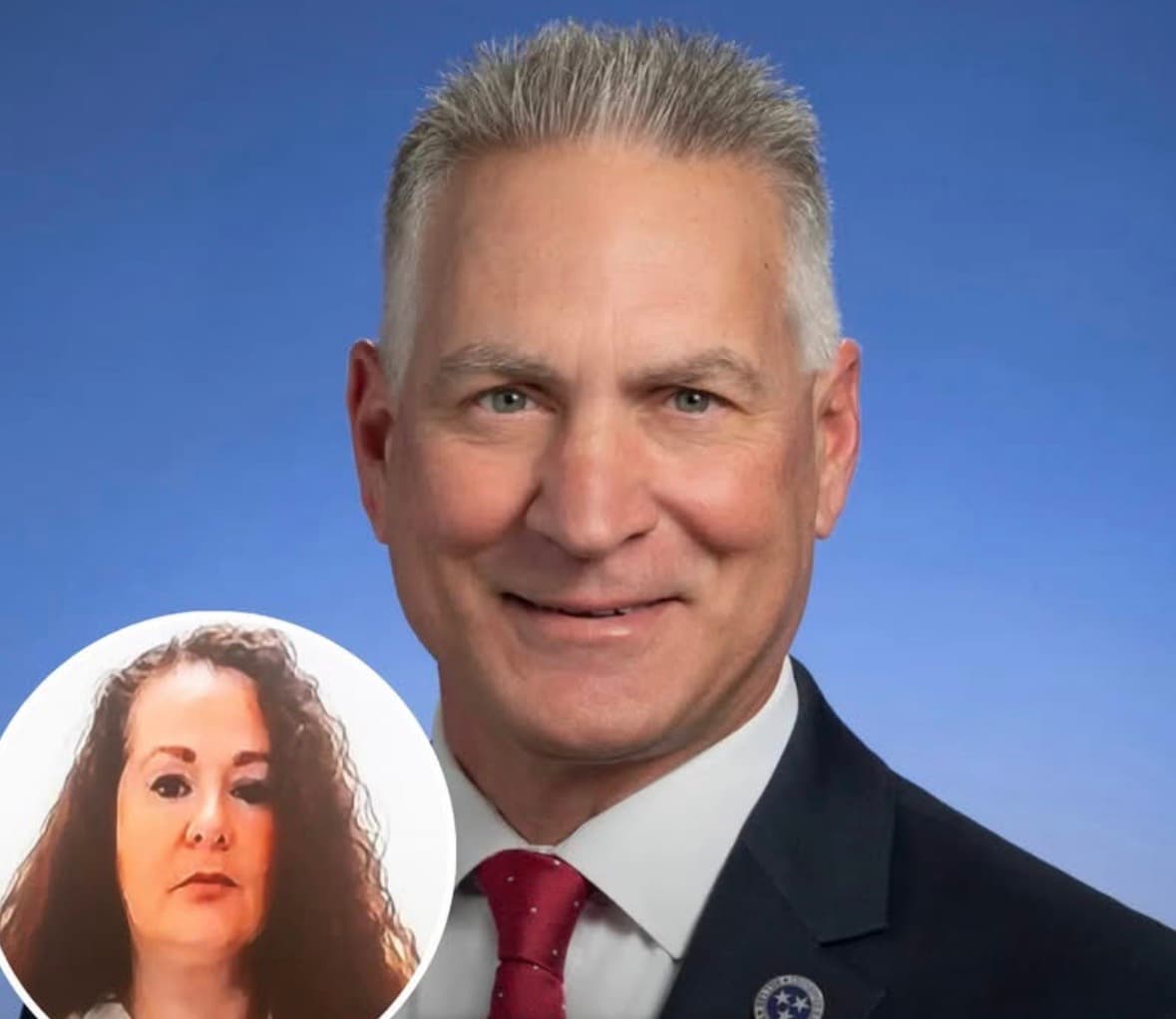 Tennessee Department of Correction Commissioner Frank Strada and death row inmate Christa Pike