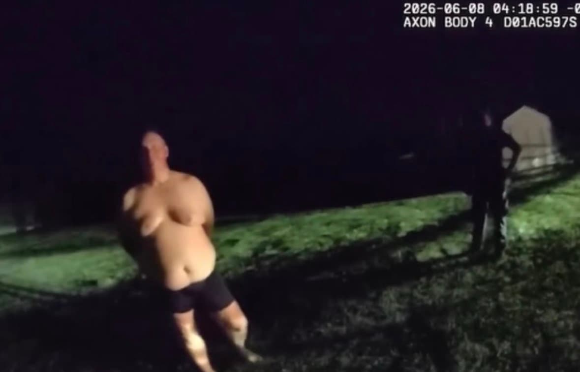 Illinois deputy responding to a nighttime incident in Olney, Illinois